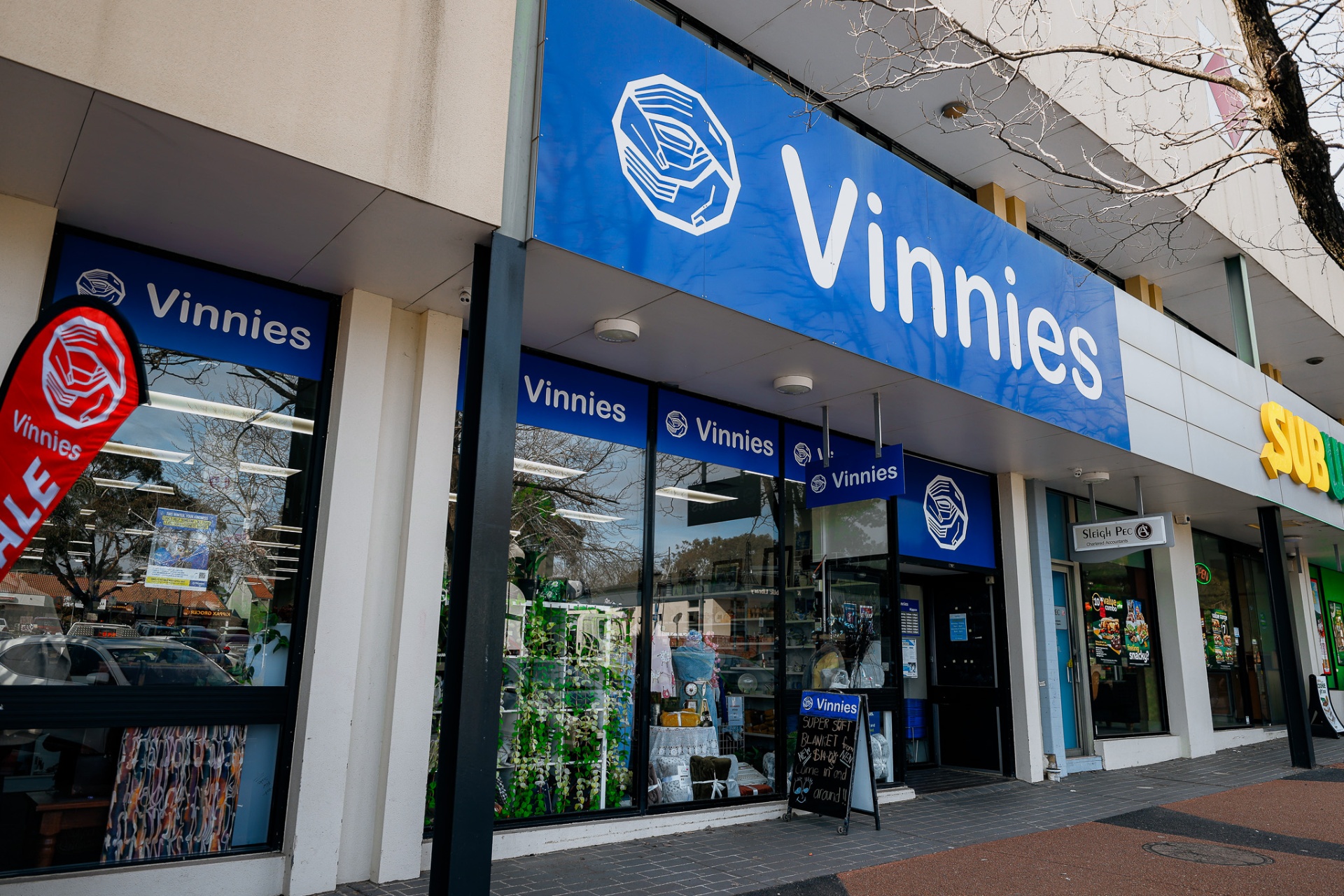 Vinnies Kippax Fair storefront at Kippax Fair